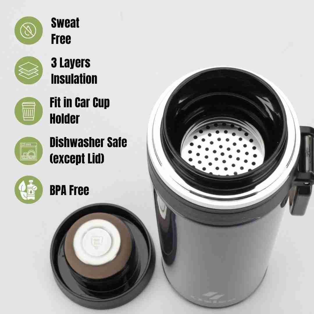 18oz Insulated Infuser Bottle - Metromarketstore