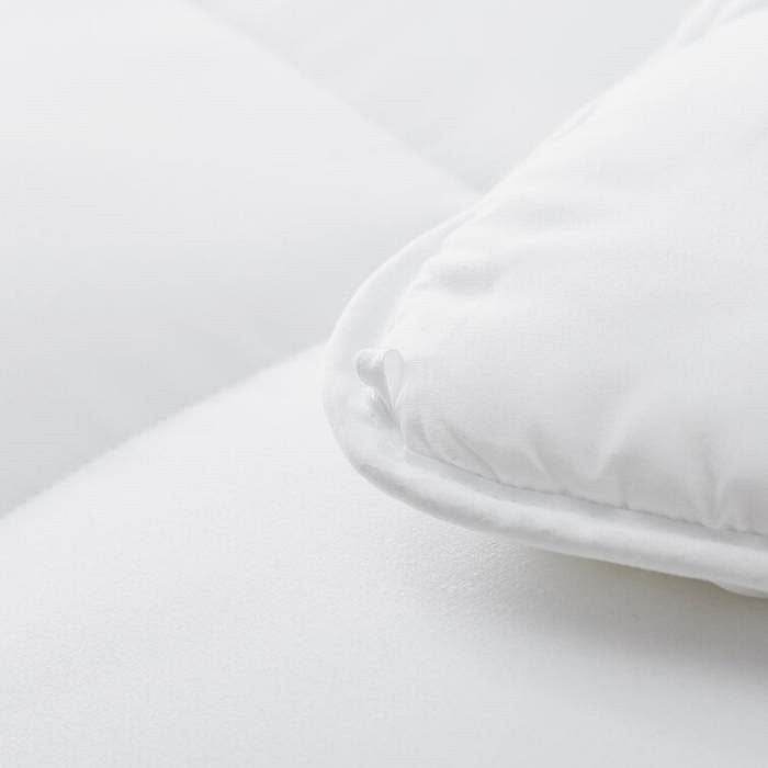 Queen Size Cozy All Seasons Plush White Polyester Down Alternative Comforter - Metromarketstore