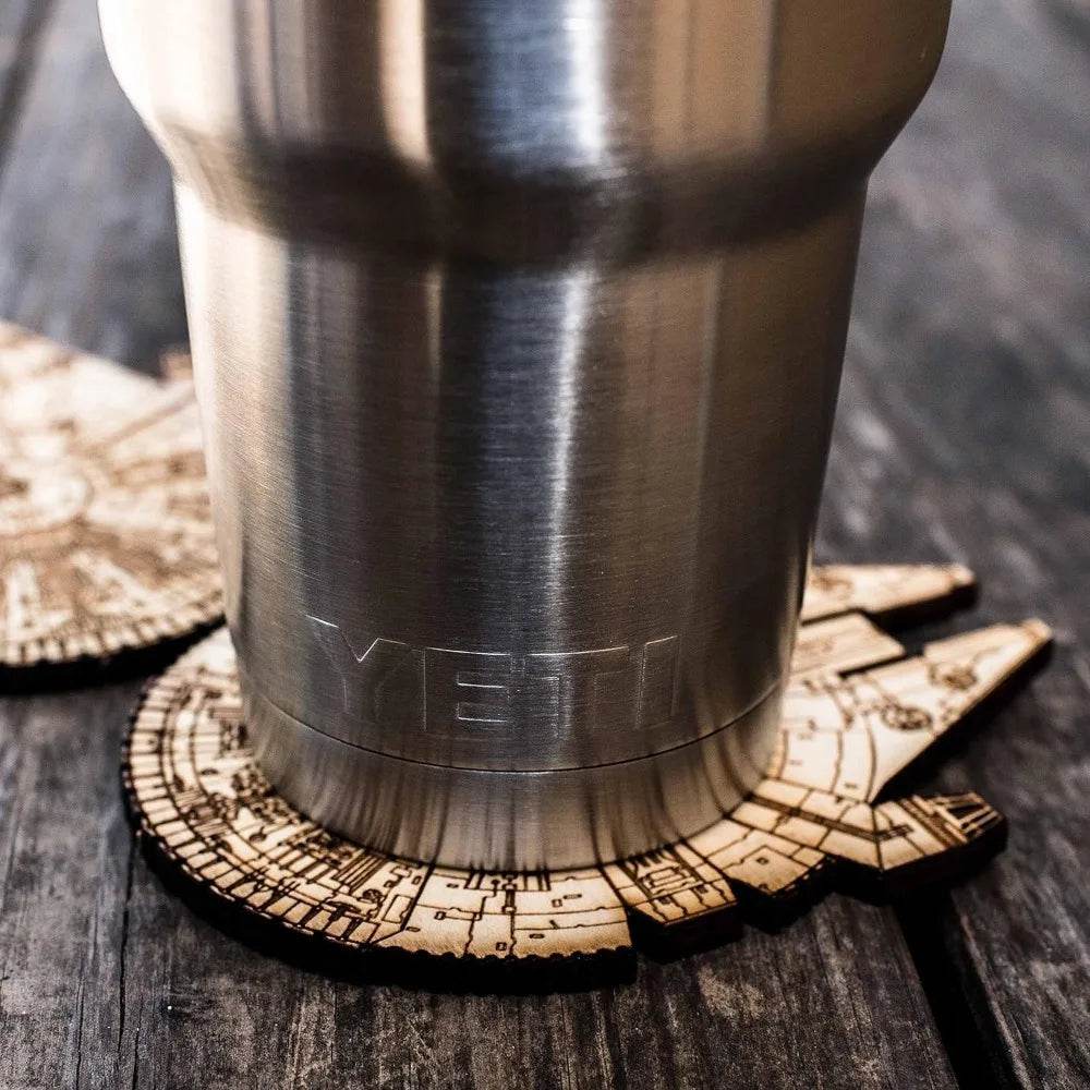 Coaster Set of 2 Raw Wood - Metromarketstore