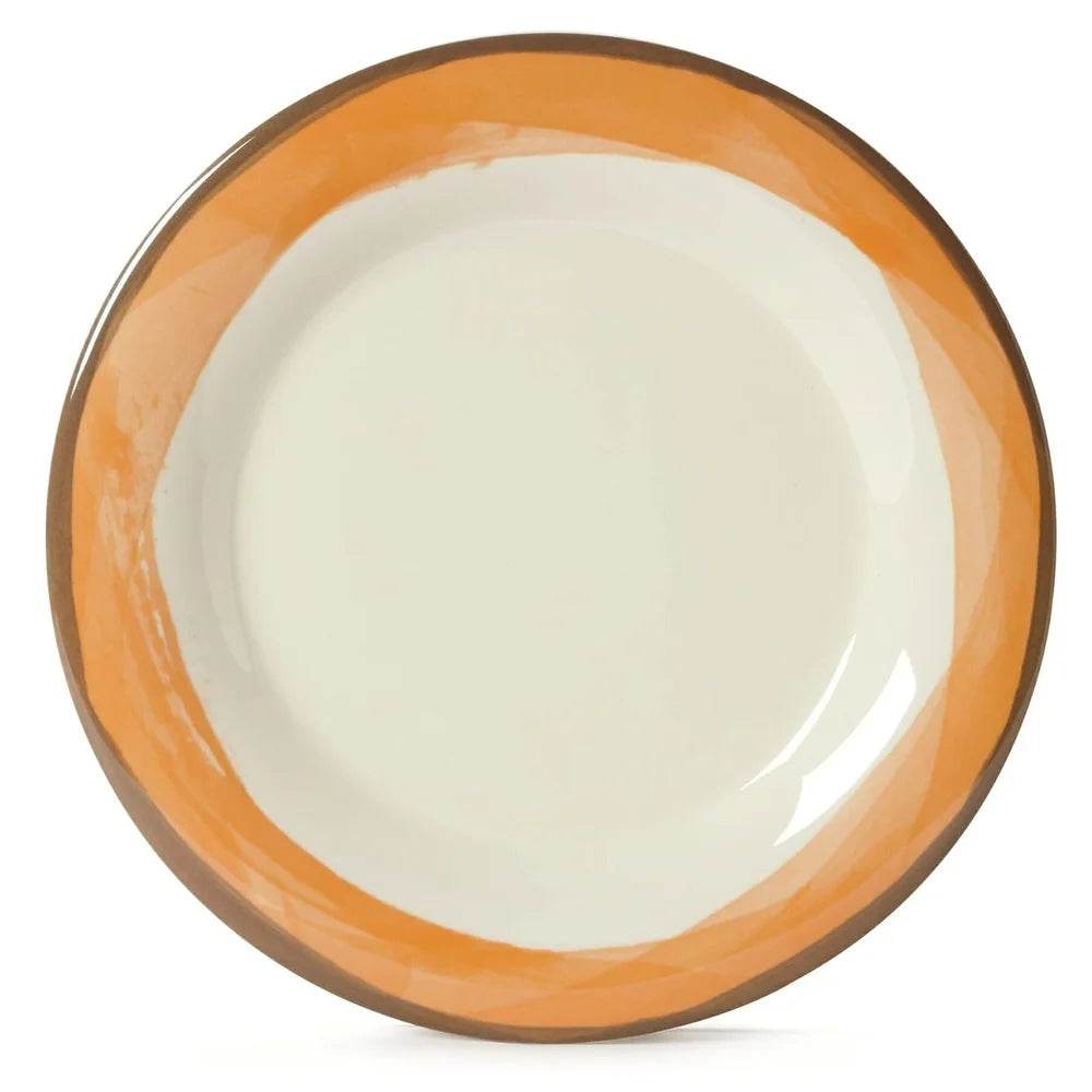 Heavy-Duty Wide Rim Melamine Salad Plate Set of 4 Shatterproof - Metromarketstore