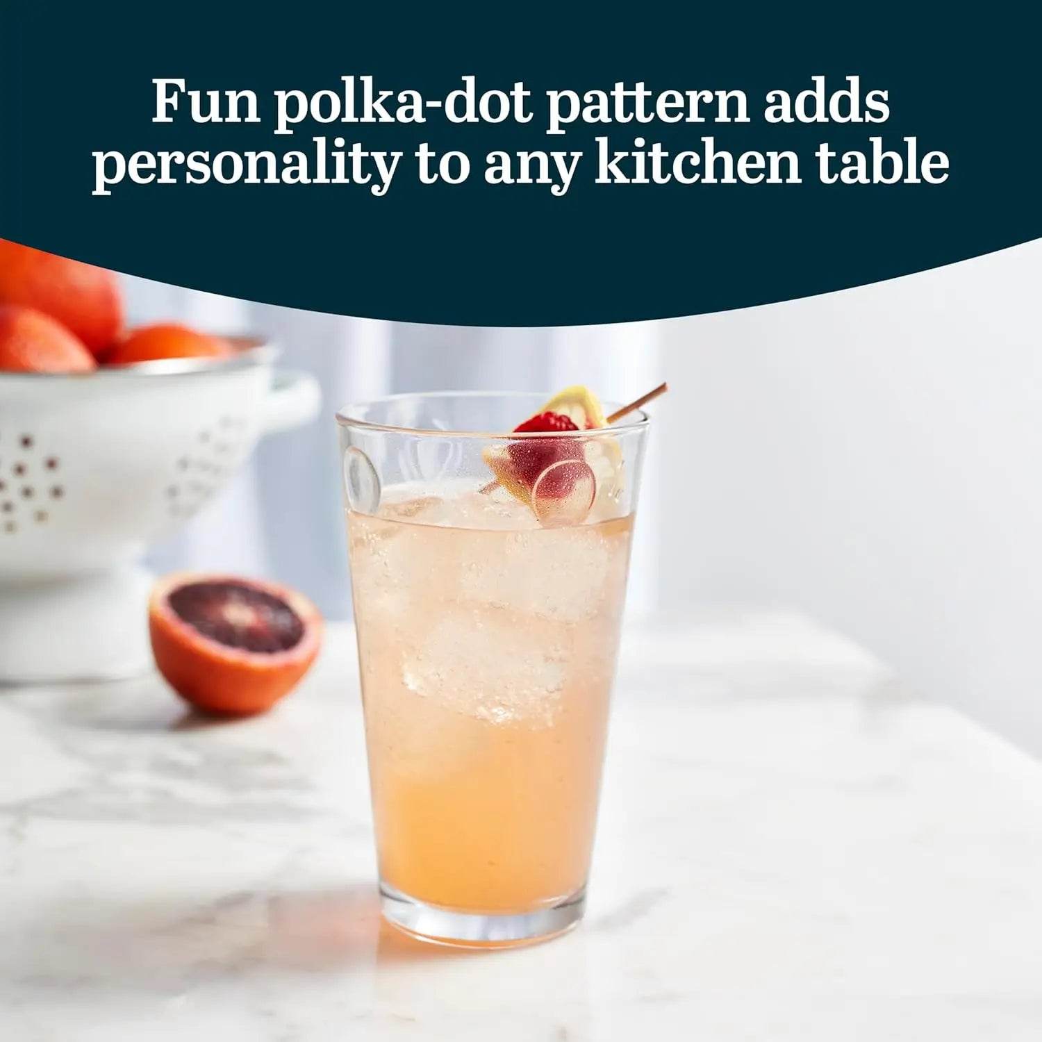 Reno Patterned Tumbler Glasses, 16-ounce, Set of 8 - Metromarketstore