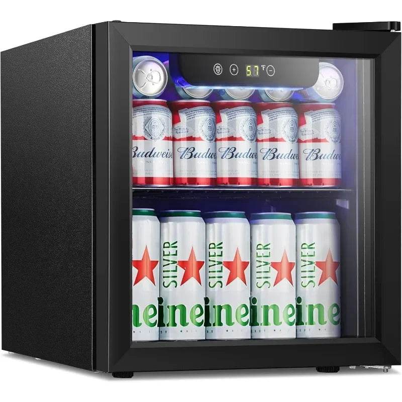 Mini Fridge Cooler - 12 Bottle 48 Can Beverage Refrigerator - Metromarketstore