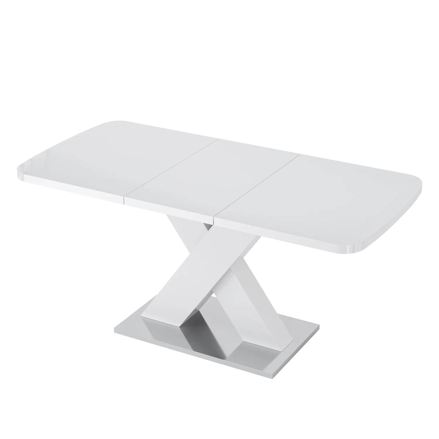 Square Dining Table, White Table Top - Metromarketstore