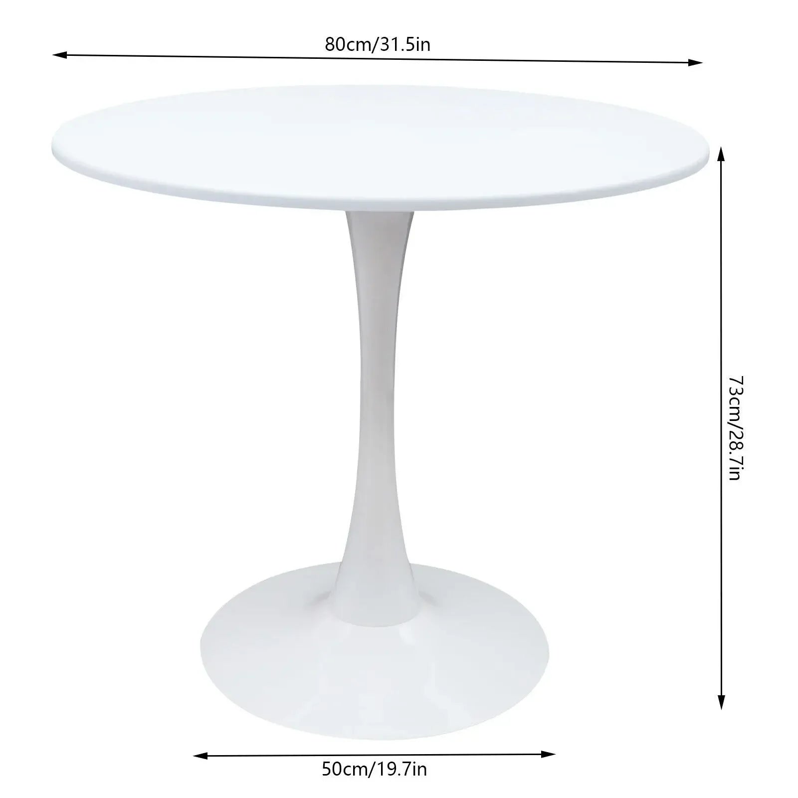 31.5" Round Tulip Pedestal Dining Table - Metromarketstore