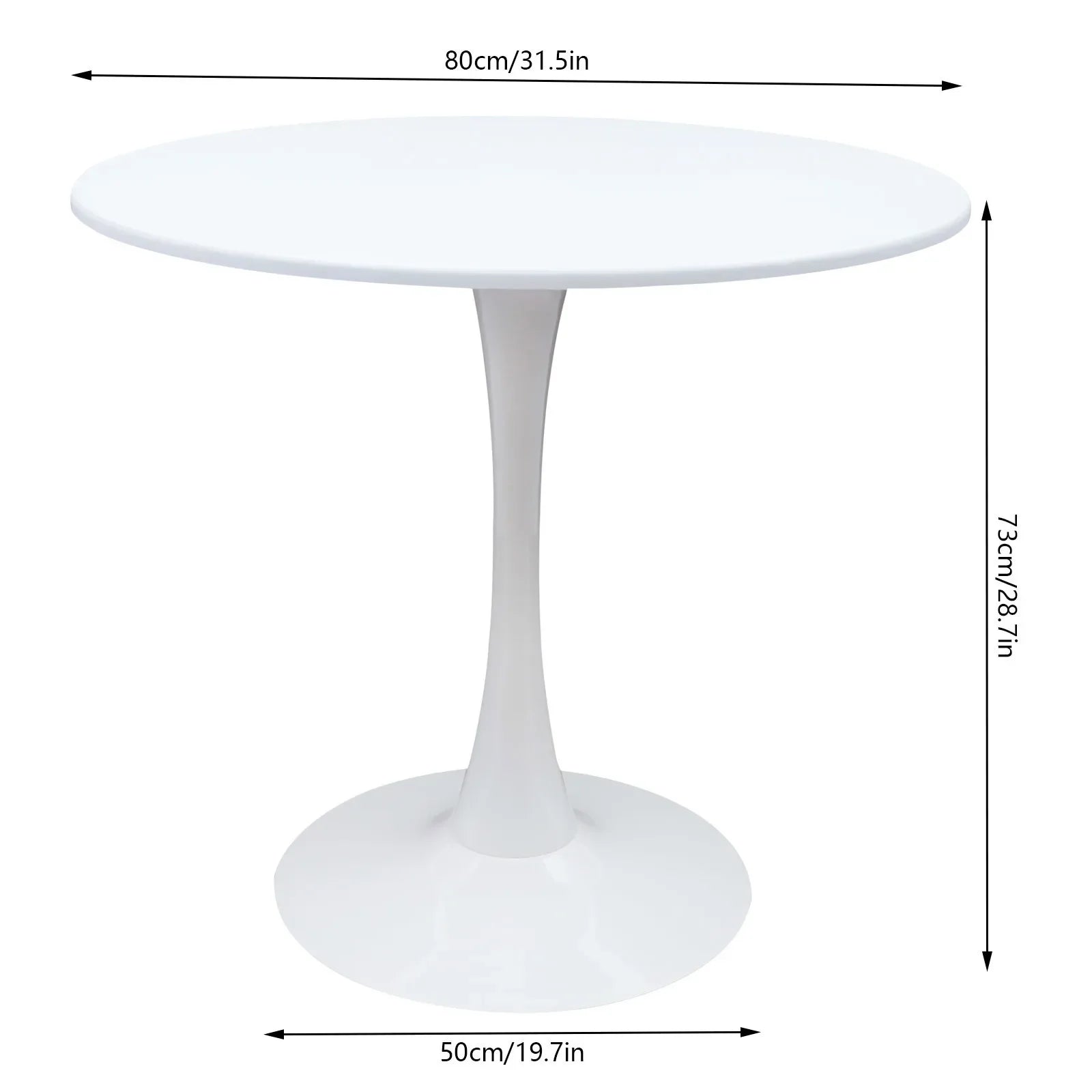 31.5" Round Tulip Pedestal Dining Table - Metromarketstore