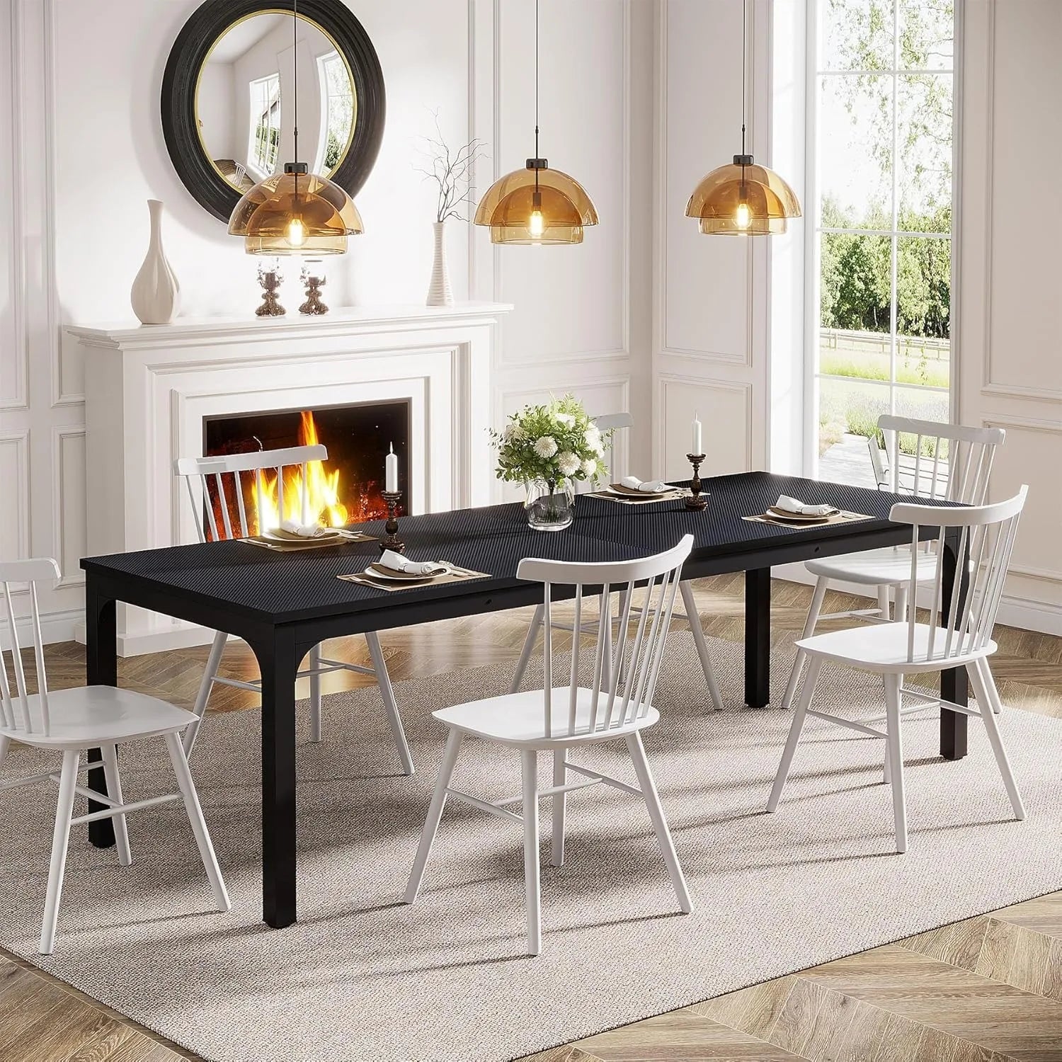 78.7" Long Dining Table for 6-8 Person - Metromarketstore