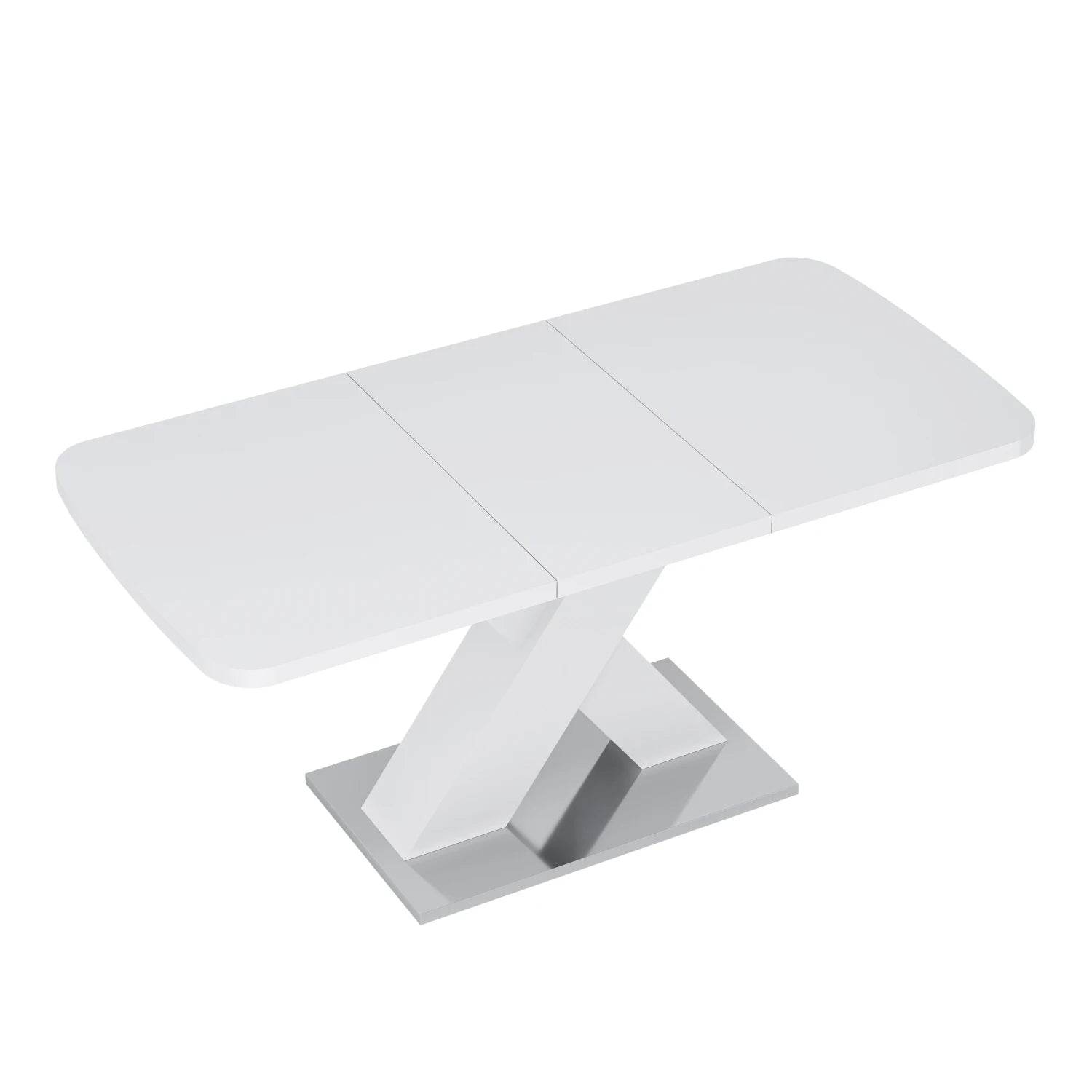 Square Dining Table, White Table Top - Metromarketstore