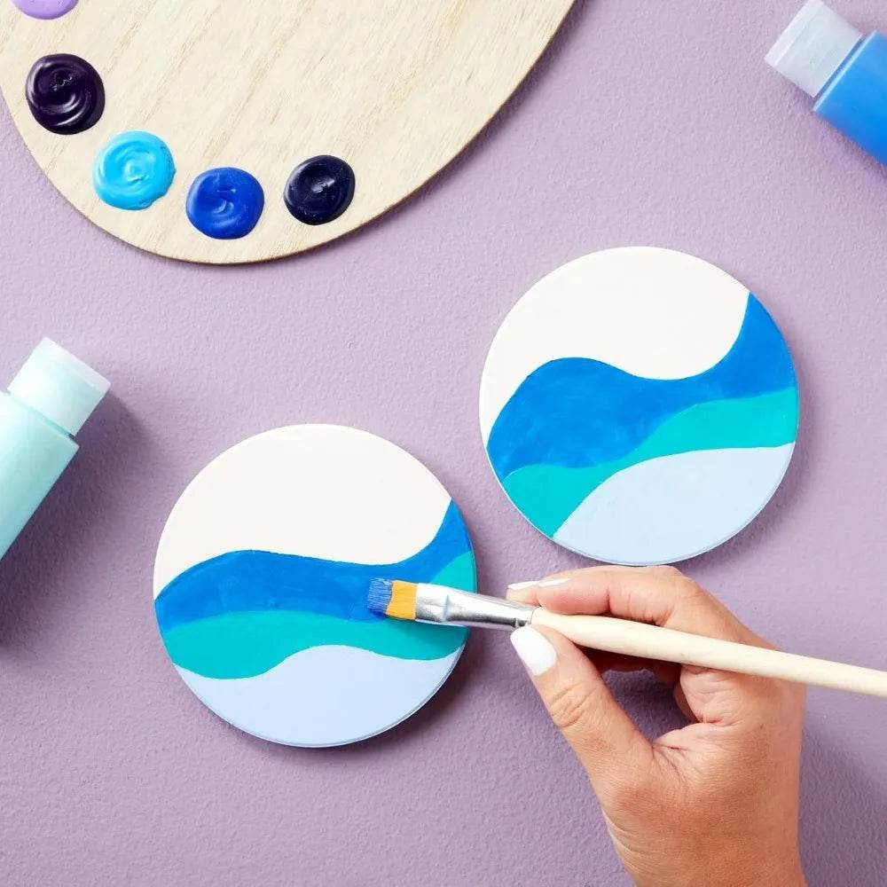 12 Round Unglazed Ceramic Tiles - Metromarketstore