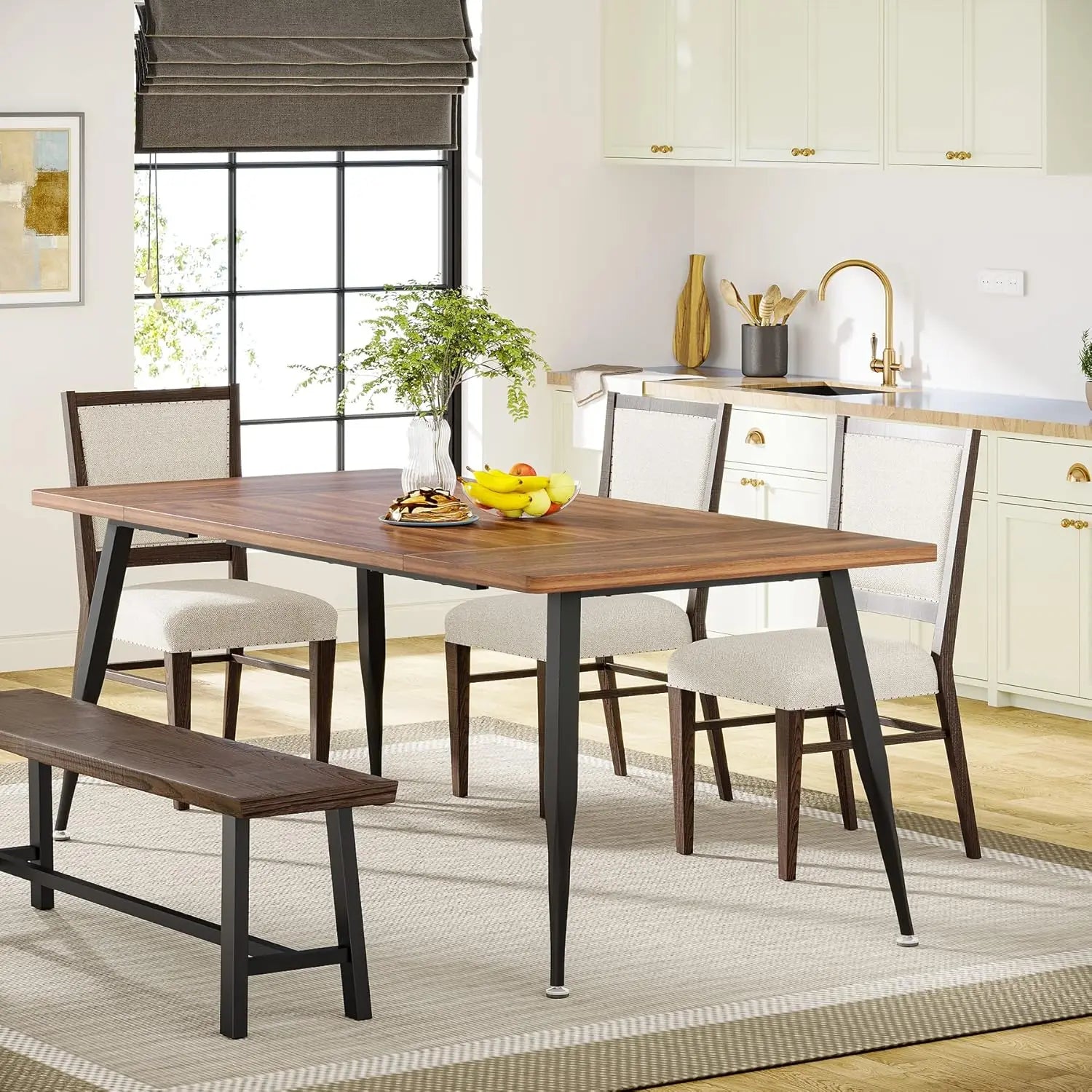70.9" Large Dining Table for 6 to 8 - Metromarketstore