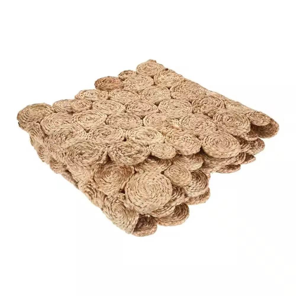 Rustic Natural 1 ft. 4 in. 6 ft. 8 in. Organic Jute Table Runner - Metromarketstore