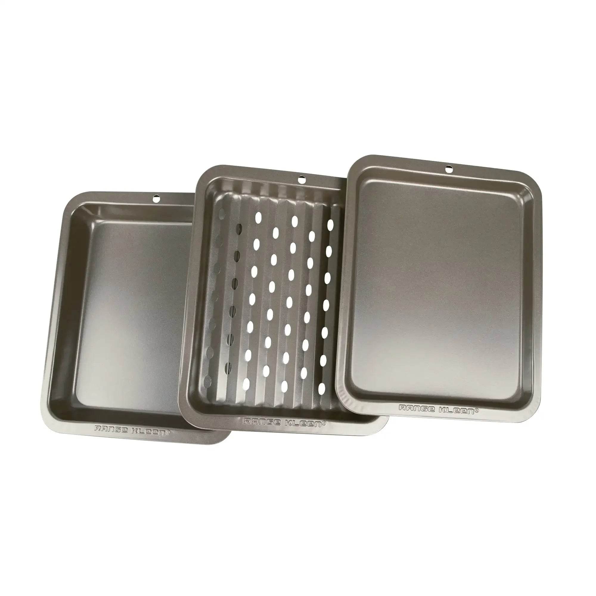 3-Piece Bakeware Set for Air Fryer and Toaster Oven - Metromarketstore