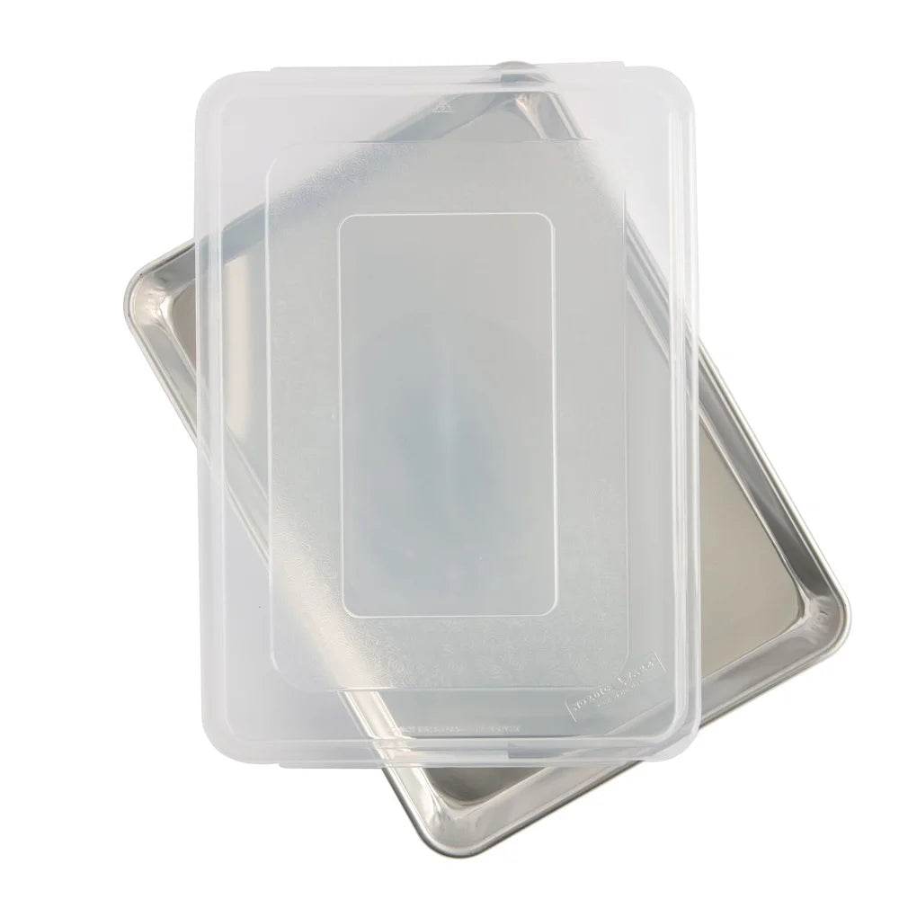 2 Piece Aluminum Bakeware Set Half Sheet Pan with Lid - Metromarketstore