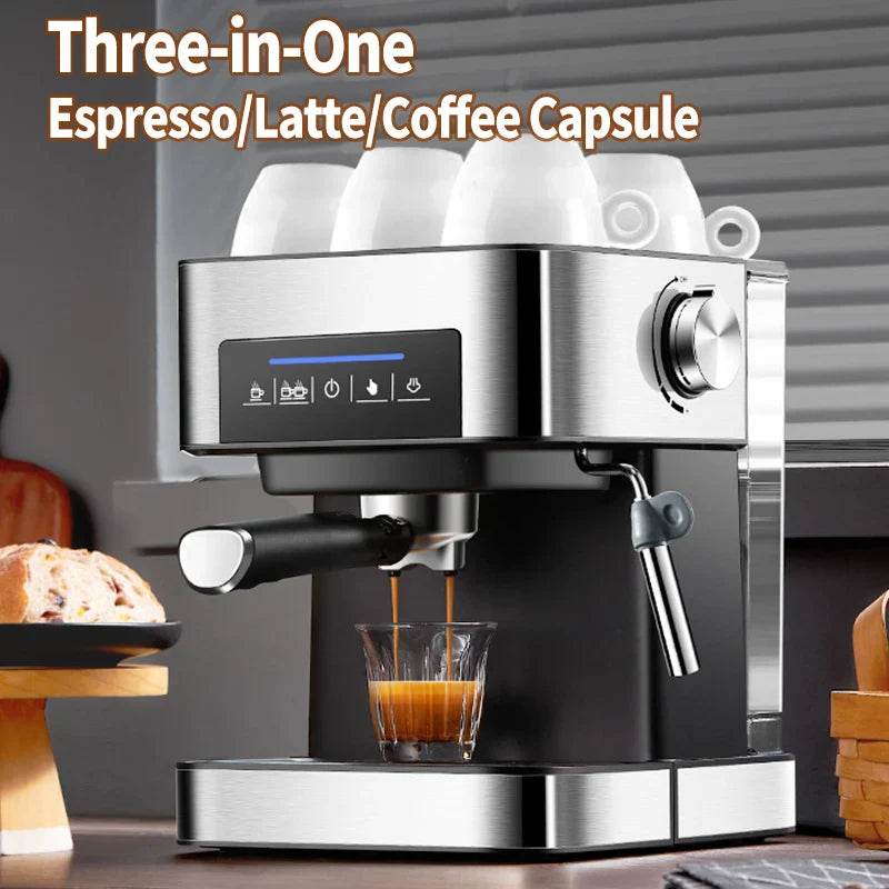 Semi-Automatic Espresso Machine 20Bar High Pressure Extractor 3-in-1 - Metromarketstore