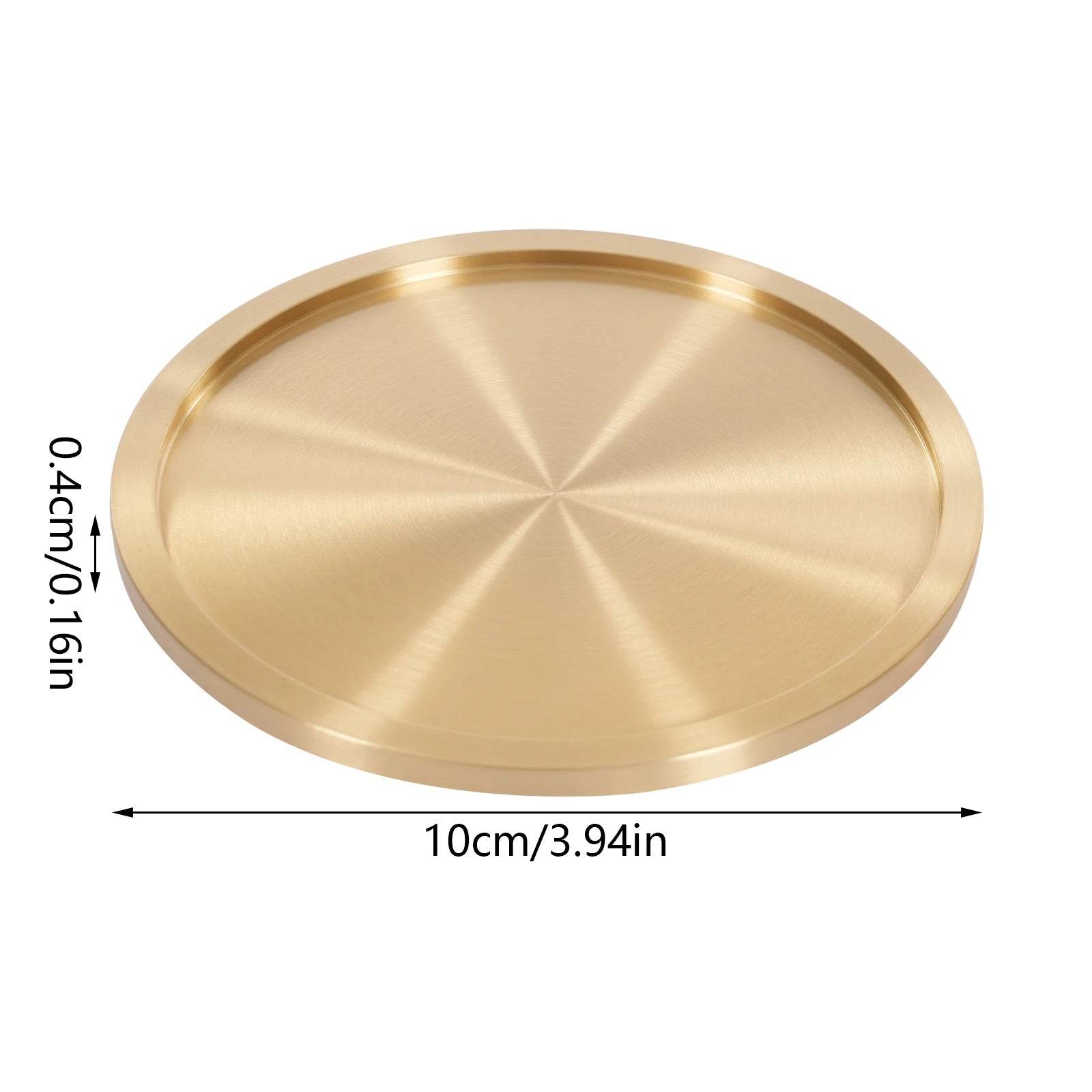 Heavy Brass Coasters for Drinks 6-Pack - Metromarketstore