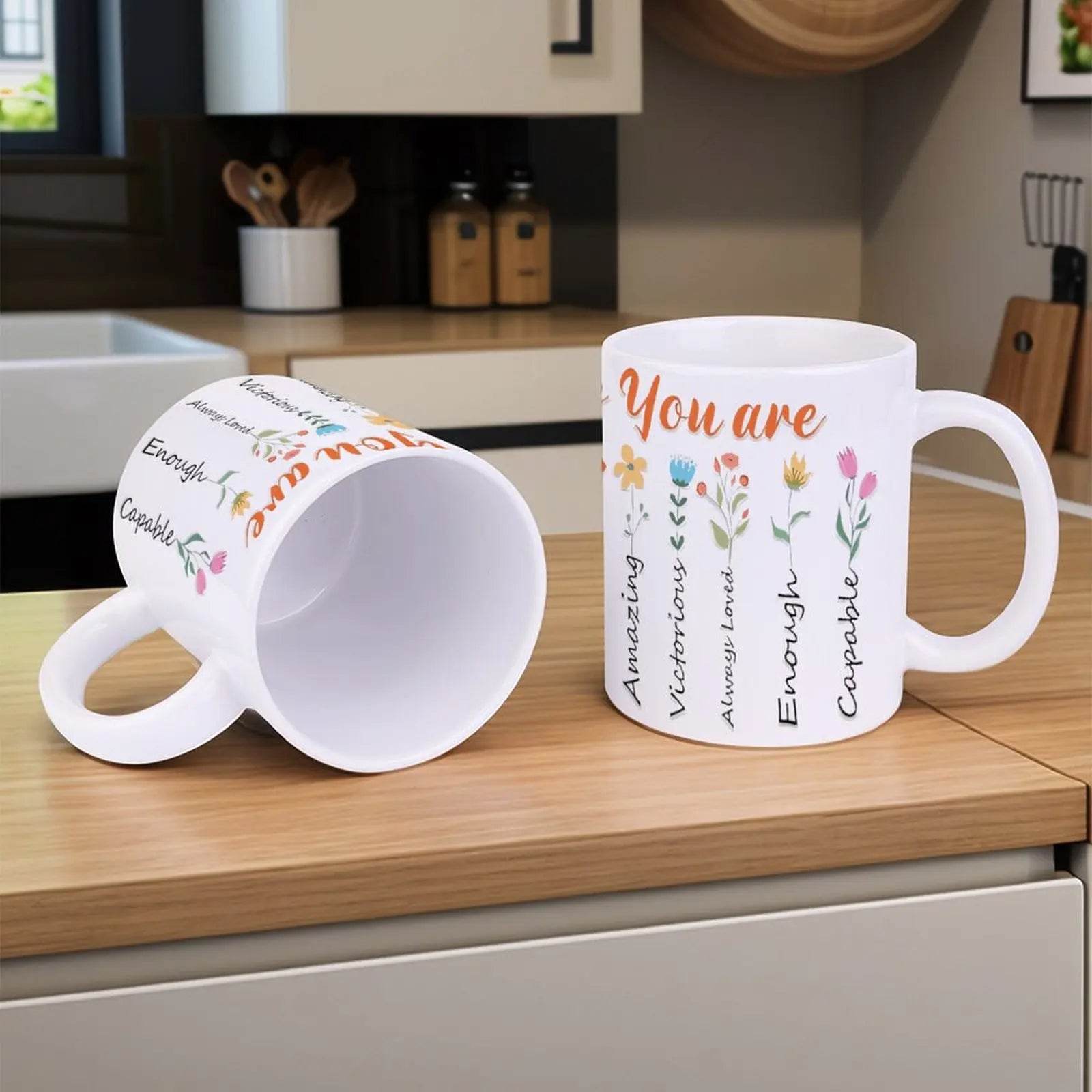God Says You Are Ceramic Coffee Mug Bible Verse Drinkware, 330ml Cup - Metromarketstore