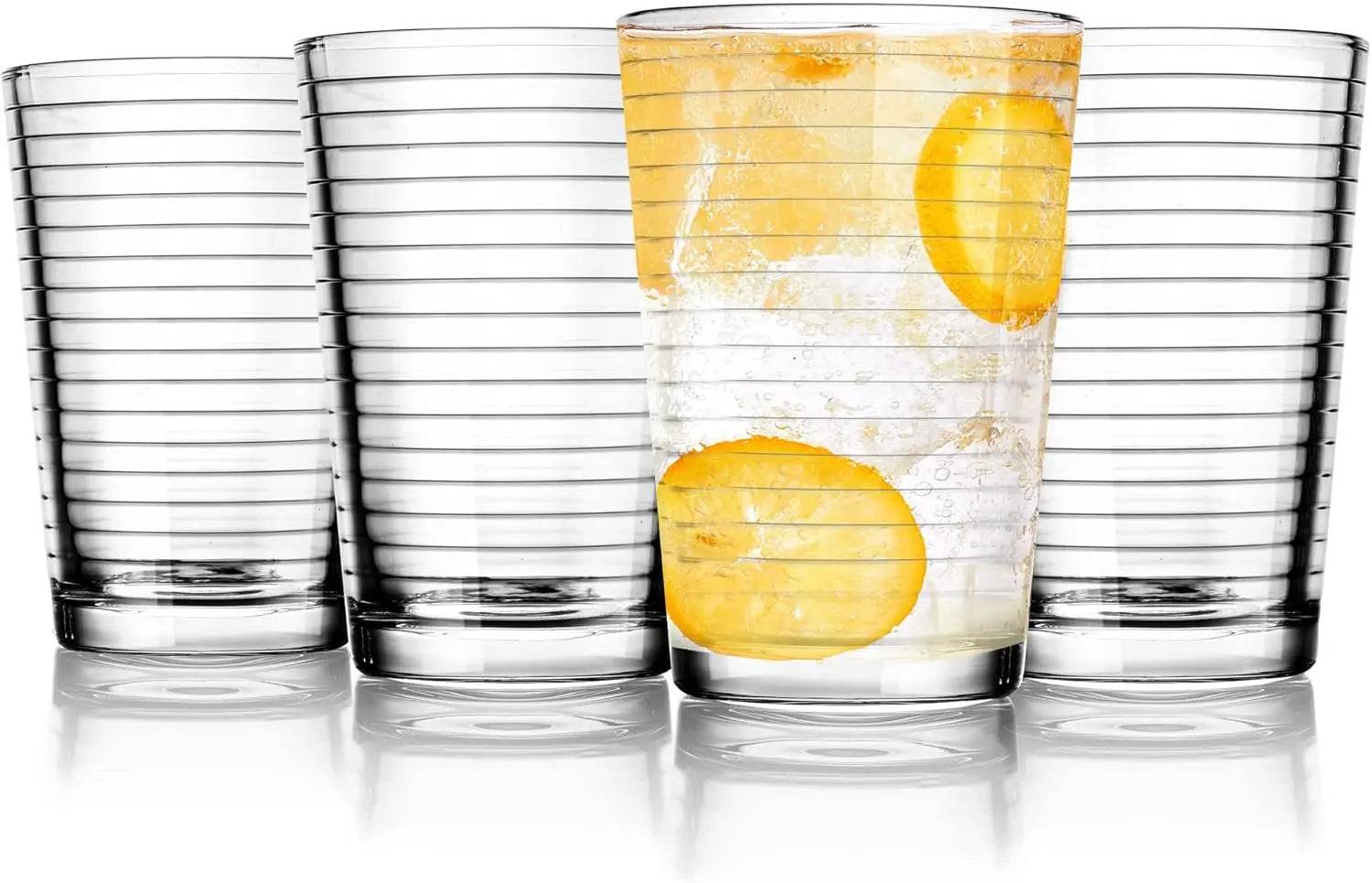 4-Pack 7oz Juice Glasses – Heavy Bottom - Metromarketstore