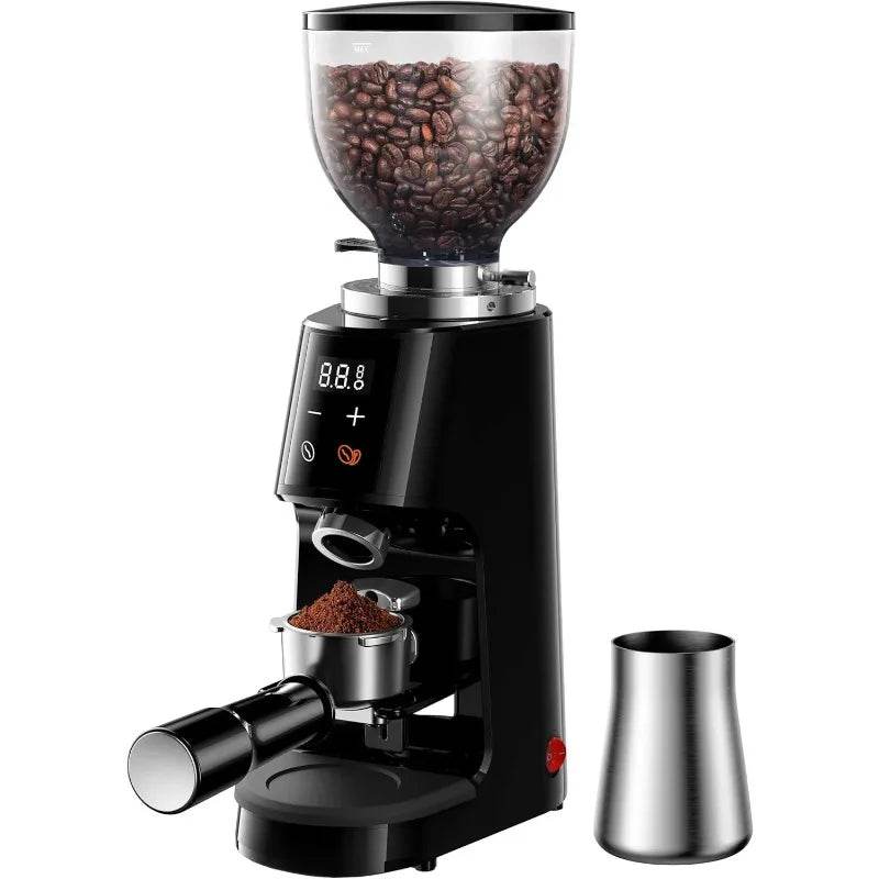 100 Grind Settings and All-Metal Chamber Coffee Bean Grinder Professional 64mm Burr Coffee Grinde - Metromarketstore