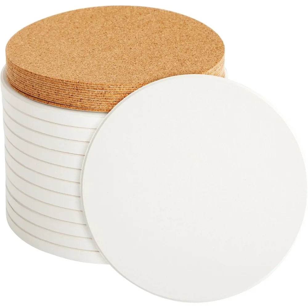 12 Round Unglazed Ceramic Tiles - Metromarketstore