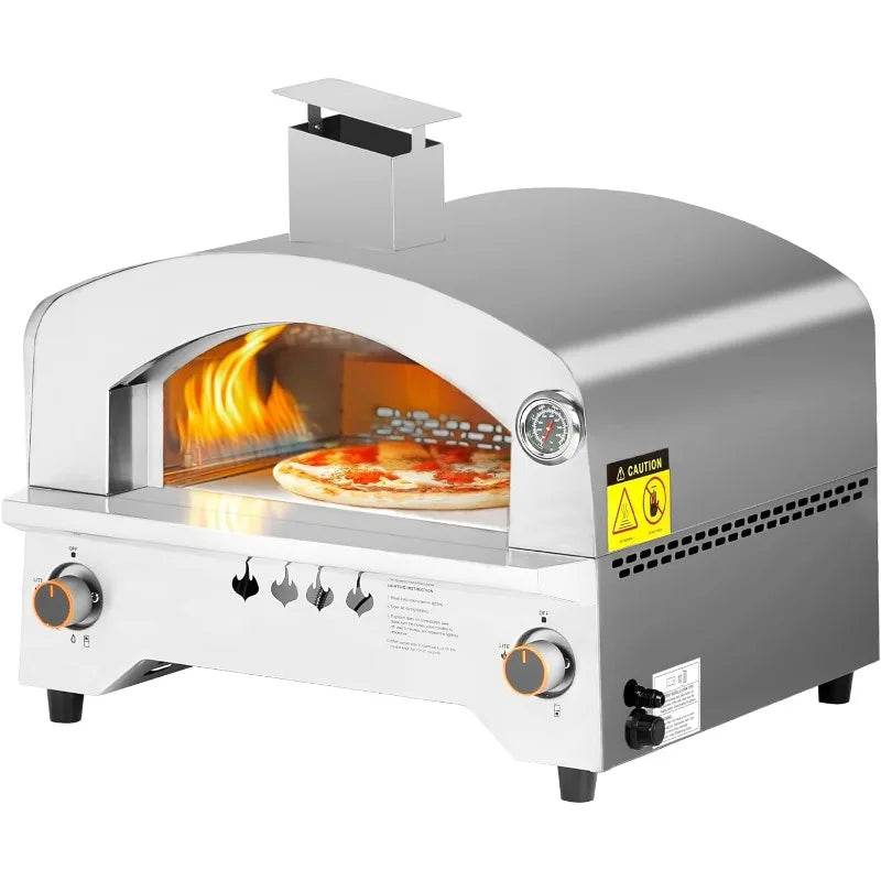 Gas Pizza Oven, Portable Propane Oven with 13 inch Stone - Metromarketstore