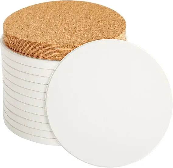 12 Round Unglazed Ceramic Tiles - Metromarketstore