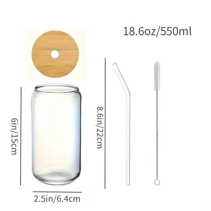 4Pcs 18.6Oz/550Ml Drinking Glasses - Metromarketstore