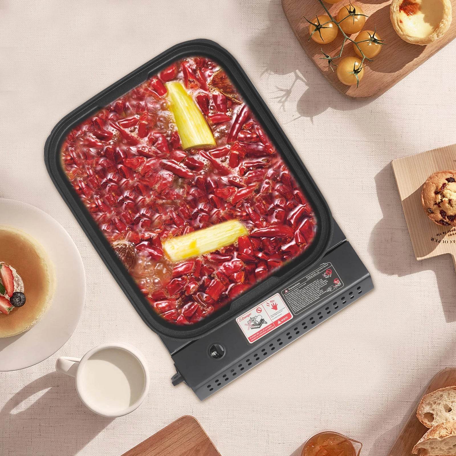 2.1KW Portable Stainless Steel Barbecue Stove for Outdoor Camping, Picnic, and Barbecue - Metromarketstore