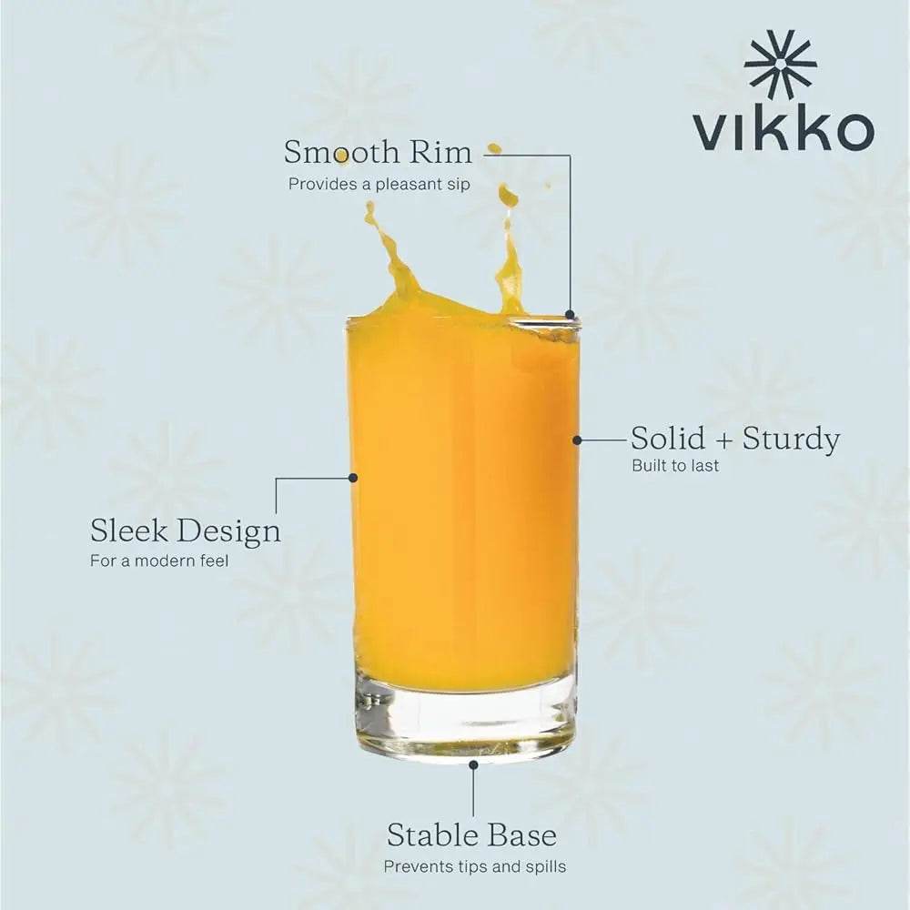 4-Pack 7oz Juice Glasses – Heavy Bottom - Metromarketstore