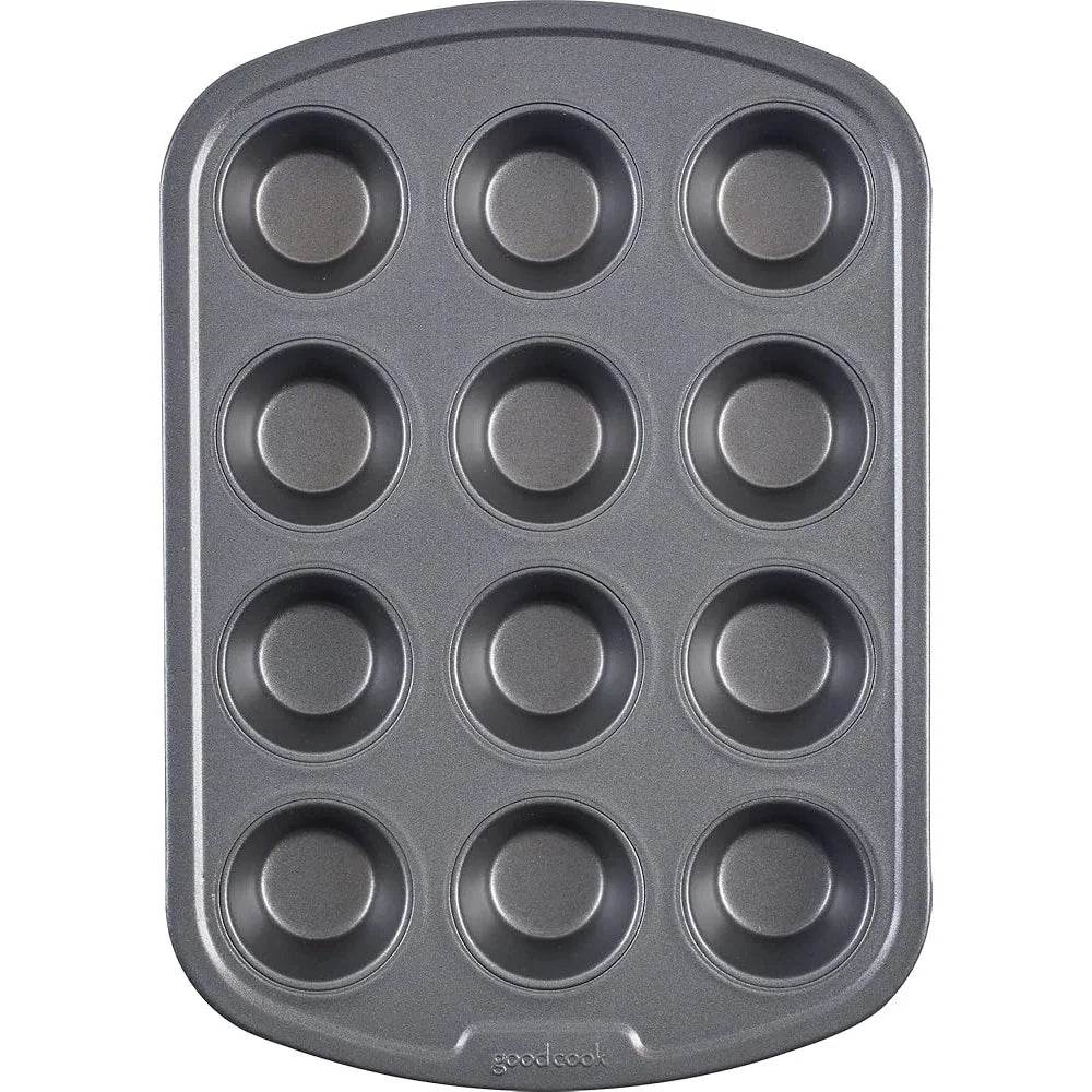 Nonstick Steel Mini Muffin Pan 12 Cup Baking Tray - Metromarketstore