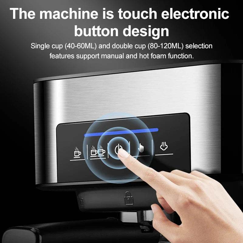 Semi-Automatic Espresso Machine 20Bar High Pressure Extractor 3-in-1 - Metromarketstore