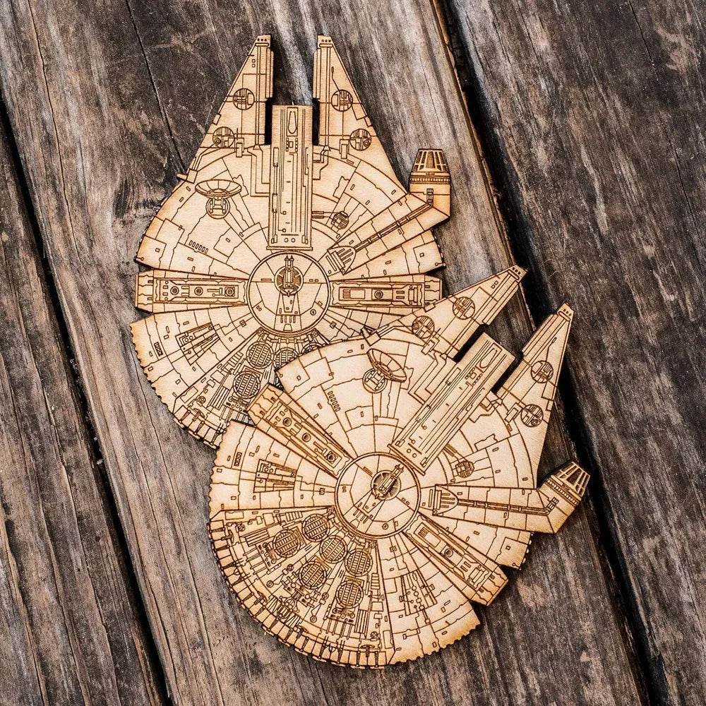 Coaster Set of 2 Raw Wood - Metromarketstore