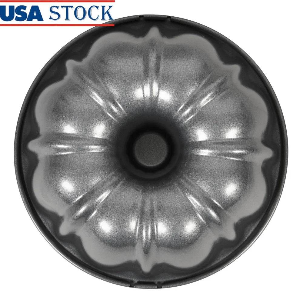 Premium 6 Inch Non Stick Steel Bundt Cake Fluted Tube Baking Pan - Metromarketstore