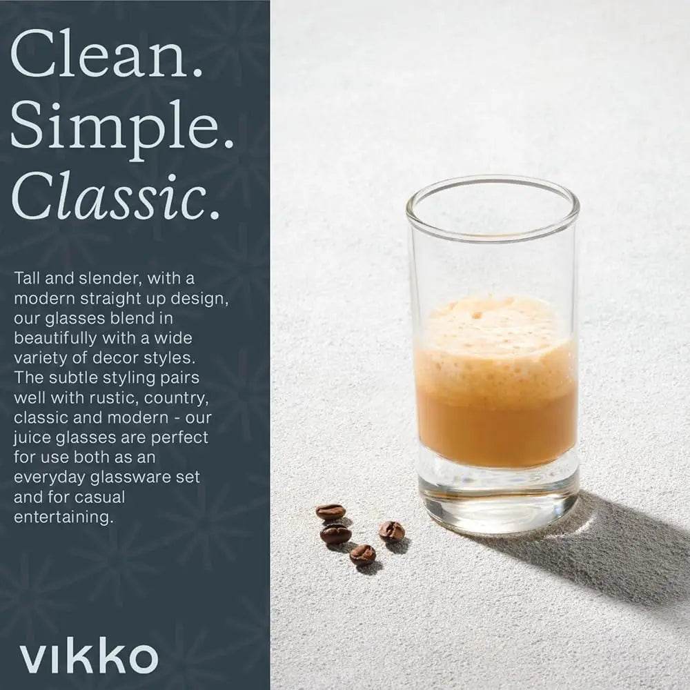 4-Pack 7oz Juice Glasses – Heavy Bottom - Metromarketstore