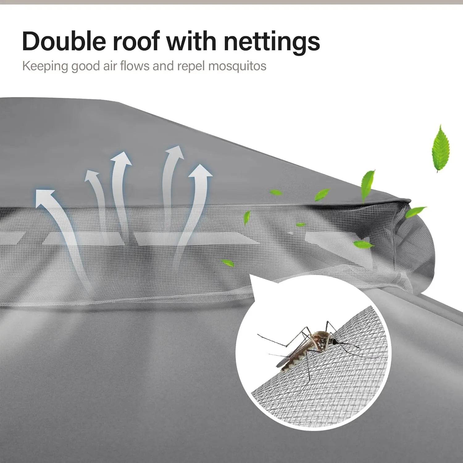 LAUSAINT HOME Outdoor Patio Gazebo 10'x13' with Expansion Bolts - Metromarketstore