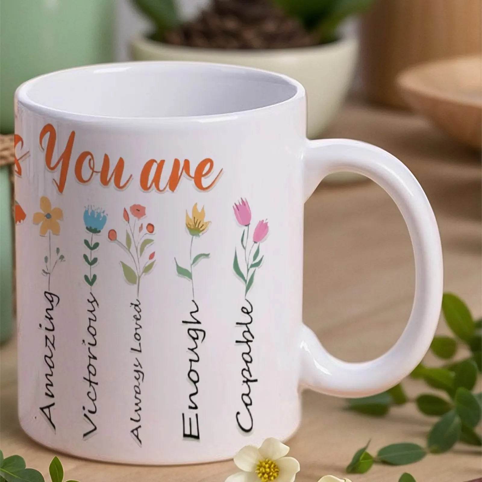 God Says You Are Ceramic Coffee Mug Bible Verse Drinkware, 330ml Cup - Metromarketstore