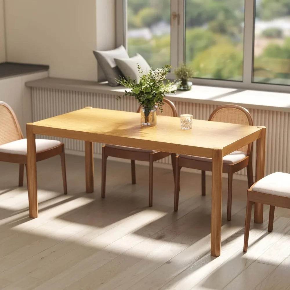 Modern Rectangular Dining Table, 64.5'' - Metromarketstore