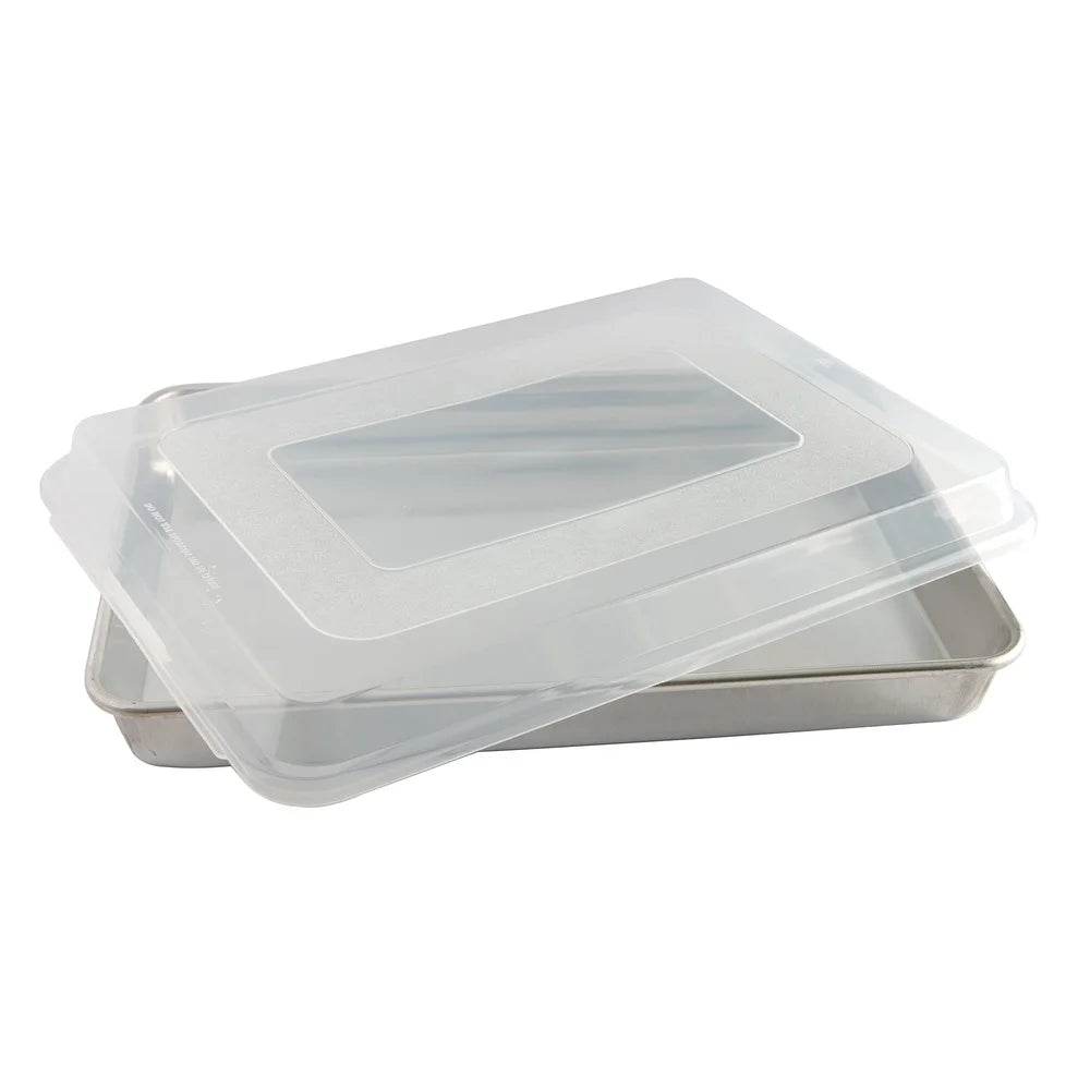 2 Piece Aluminum Bakeware Set Half Sheet Pan with Lid - Metromarketstore