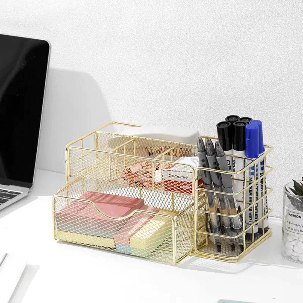 Nordic desktop multi-layer metal drawer storage box - Metromarketstore