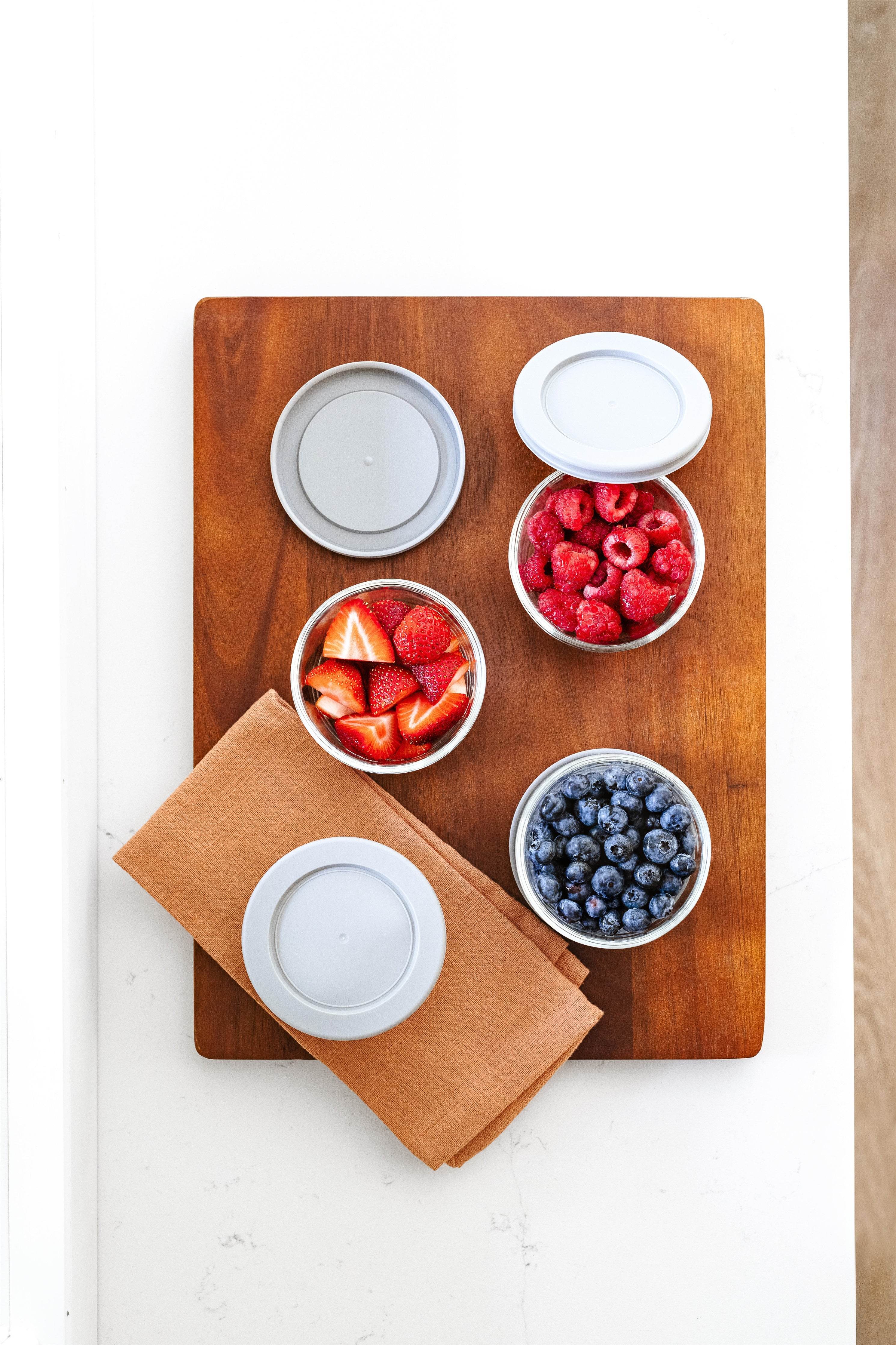 Glass Food Storage Containers - 8 Piece 1 Cup Set (4 Containers + 4 Lids) - Metromarketstore