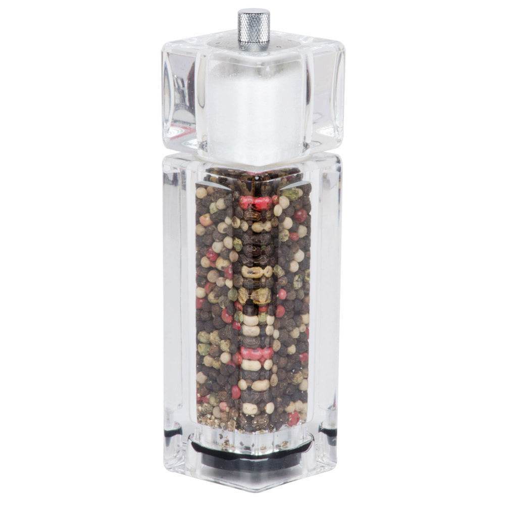 Acrylic Fresh Salt & Pepper 2-in-1 Combo Mill, 6.5 inches - Metromarketstore