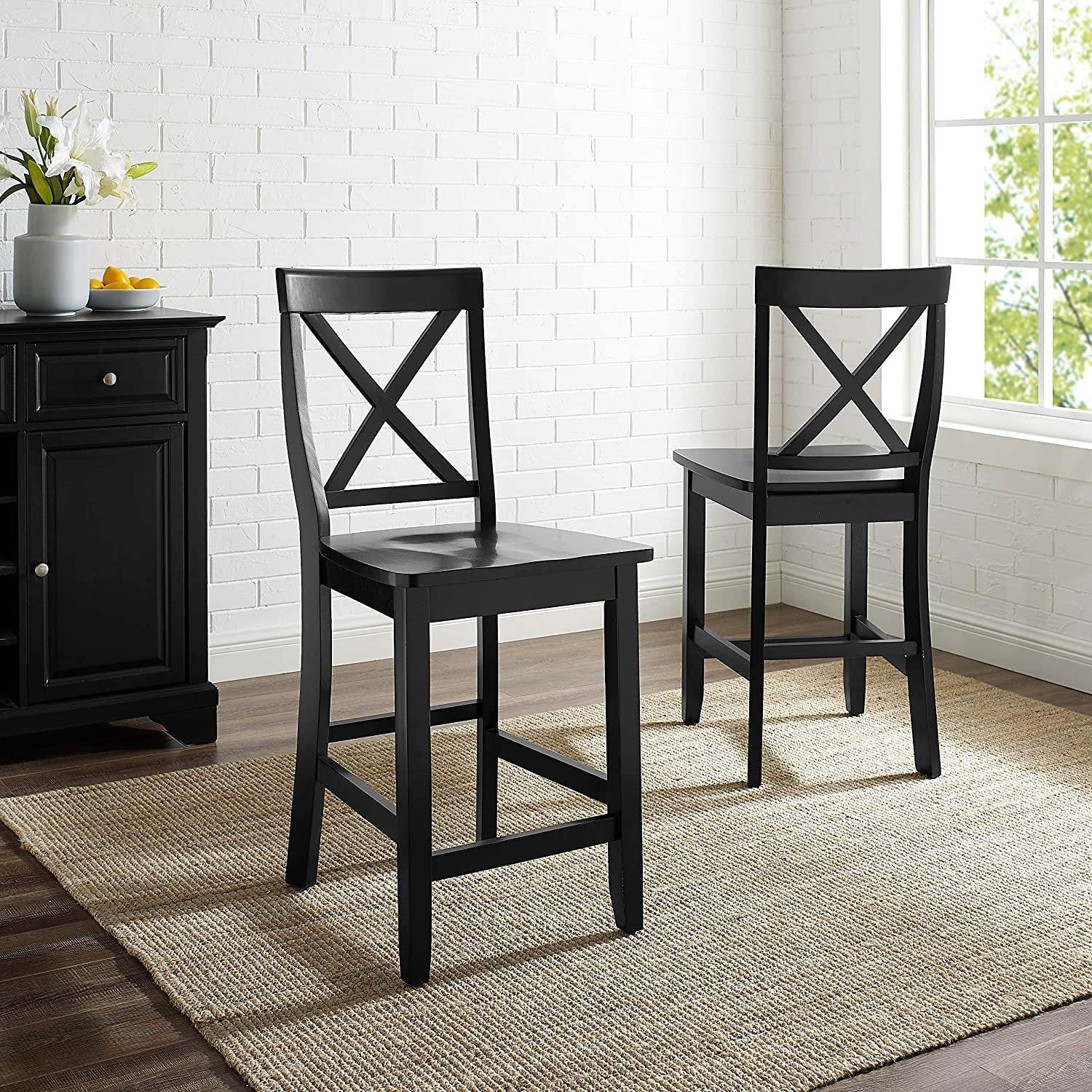 Crosley Furniture X-Back Bar Stool Set - Metromarketstore