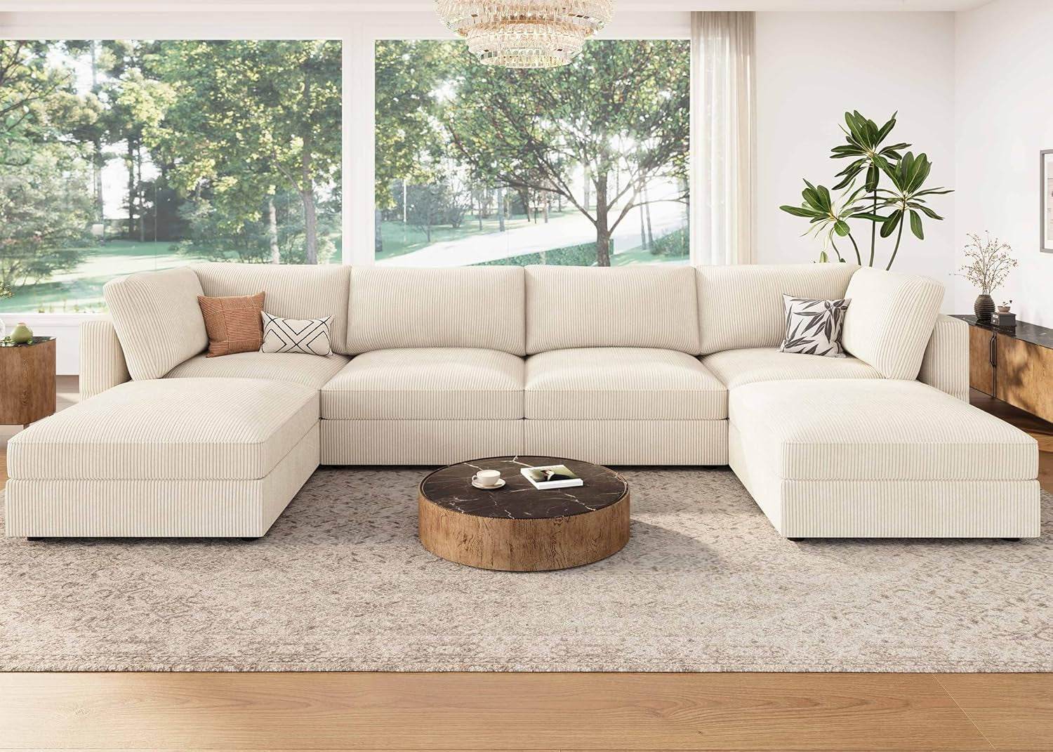 Modular Sectional Sofa with Storage Chaise - Metromarketstore