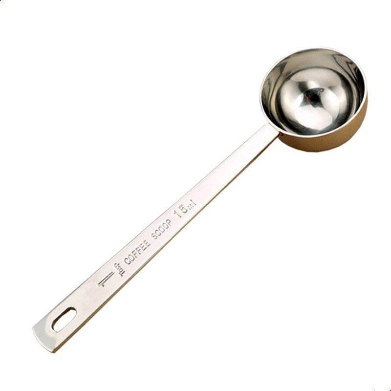 Coffee Scoop Stainless Steel Measuring Spoon Coffee Spoon Silver Gold - Metromarketstore