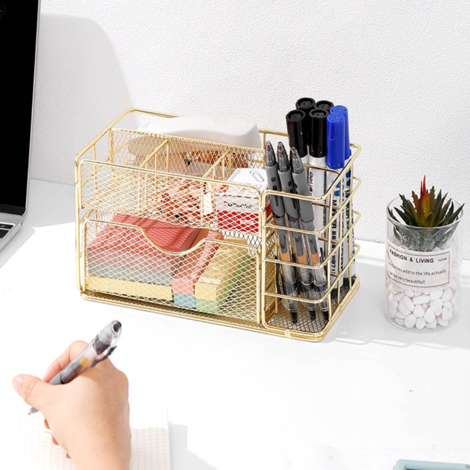Nordic desktop multi-layer metal drawer storage box - Metromarketstore