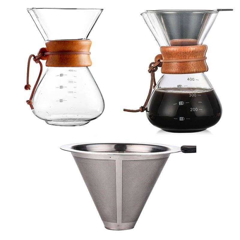 Glass Filter-Free Drip Coffee Maker | No Paper Filters, Pure Coffee Taste - Metromarketstore