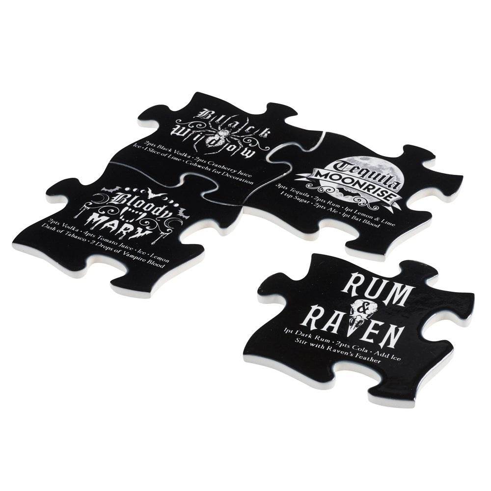 Gothic Cocktail Coasters (Set of 4) - Metromarketstore
