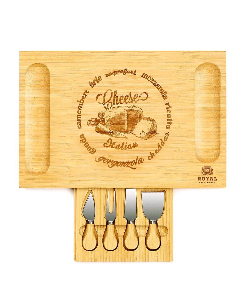 Cheese Board Set with Knives, 16.5“ x 11” - Metromarketstore