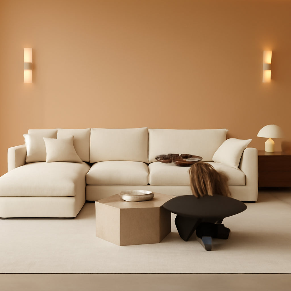 Oversized Modular Sectional Sofa With Removable Cushion Covers - Metromarketstore