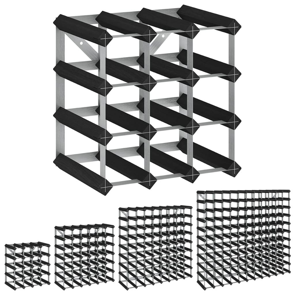 vidaXL Countertop Wine Rack Bottle Holder Wine Storage Organizer Solid Wood - Metromarketstore